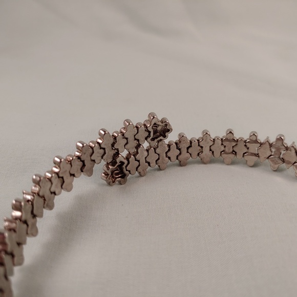 Flexible Choker Necklace & Bracelet SET Rhinestone Party Prom Dance Elegant - Picture 7 of 8